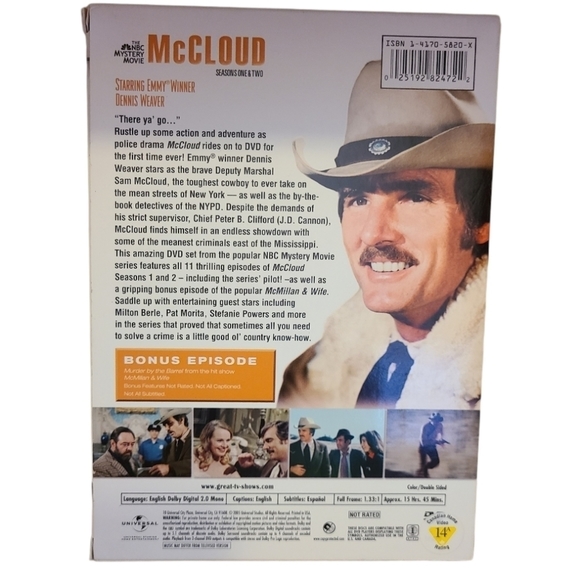 DVD 📀 NBC McCloud Season 1&2 - Picture 2 of 4